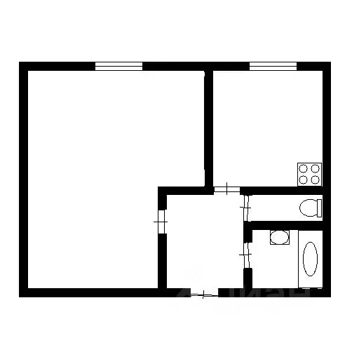 1-к кв. Иркутская область, Усть-Илимск ул. Романтиков, 16 (36.1 м) - Фото 1