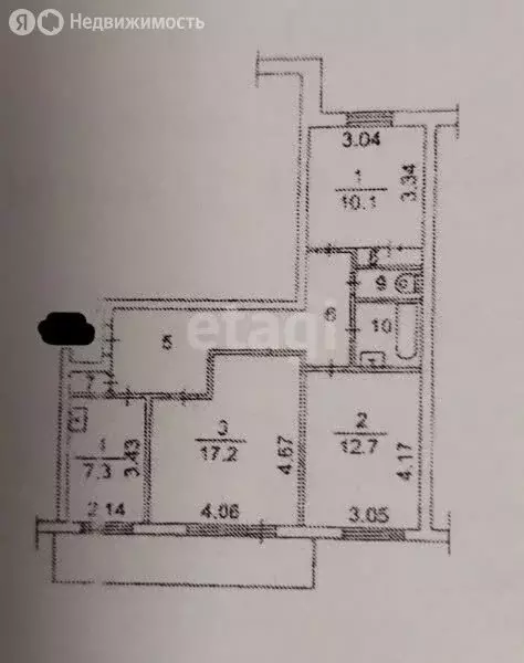 3-комнатная квартира: Томск, улица Мичурина, 2 (66.1 м) - Фото 0