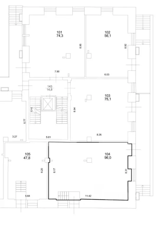 Помещение свободного назначения в Москва Нижегородская ул., 32С3 (96 ... - Фото 2