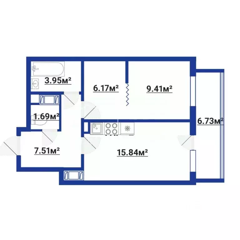 1-к кв. Санкт-Петербург ш. Суздальское, 20к4 (44.3 м) - Фото 2