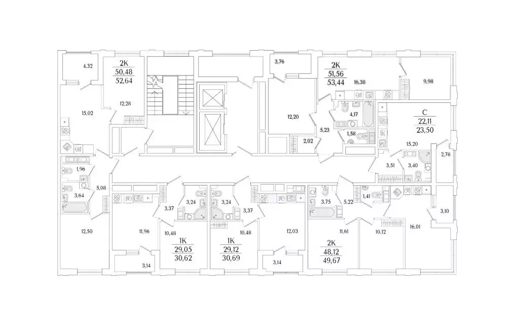 Студия Санкт-Петербург Гранат жилой комплекс (23.5 м) - Фото 2