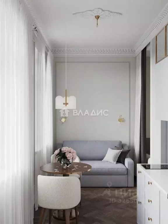 Студия Санкт-Петербург Звенигородская ул., 8-10К (22.82 м) - Фото 1