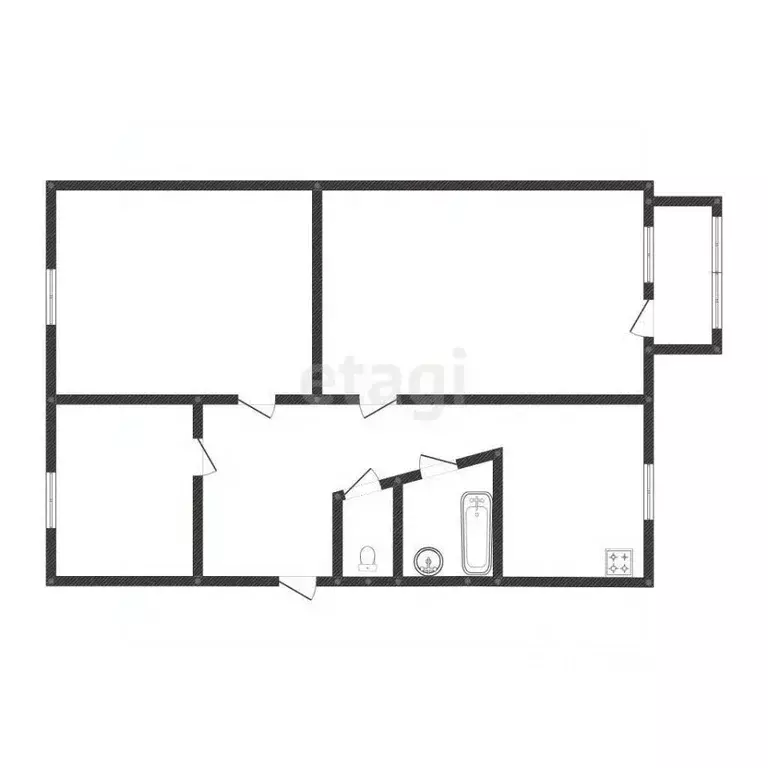 3-к кв. Иркутская область, Иркутск ул. Помяловского, 22 (58.0 м) - Фото 1