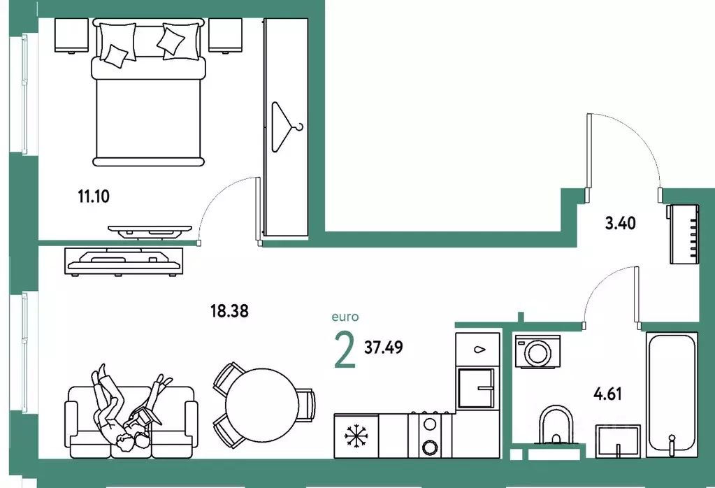 2-к кв. Свердловская область, Екатеринбург муниципальное образование, ... - Фото 1