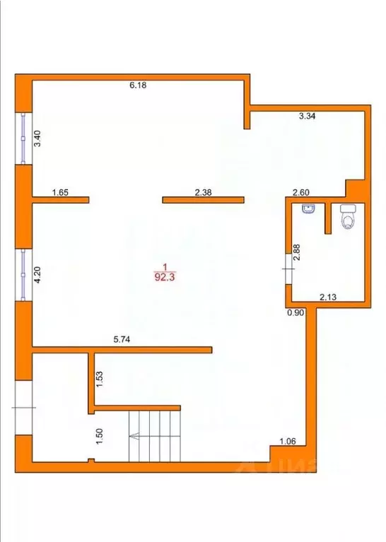 Помещение свободного назначения в Санкт-Петербург Костромской просп., ... - Фото 2