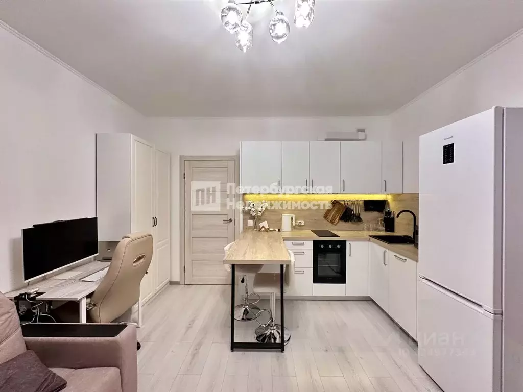 Студия Санкт-Петербург аллея Арцеуловская, 19 (25.3 м) - Фото 1