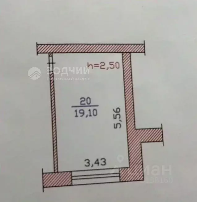Комната Чувашия, Чебоксары ул. Богдана Хмельницкого, 72 (19.1 м) - Фото 2