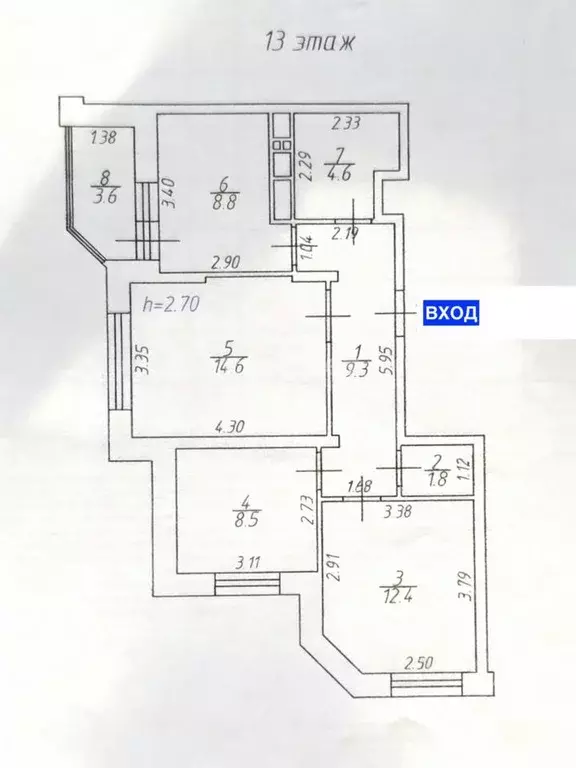 3-к кв. Московская область, Долгопрудный Старое Дмитровское ш., 17 ... - Фото 2