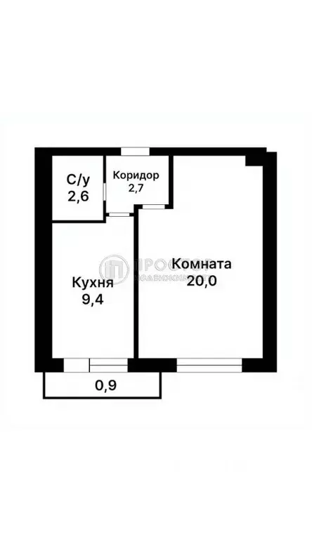1-к кв. Москва Загородное ш., 10К5 (38.0 м) - Фото 1
