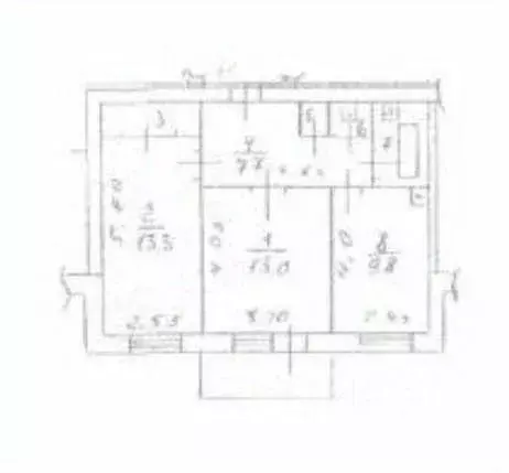 2-к кв. Воронежская область, Кантемировка рп ул. Советская, 75А (50.6 ... - Фото 2