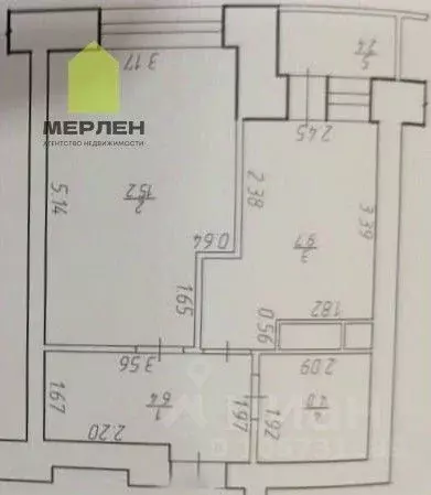 1-к кв. Калужская область, Кондрово Дзержинский район, ул. Ленина, 32 ... - Фото 2