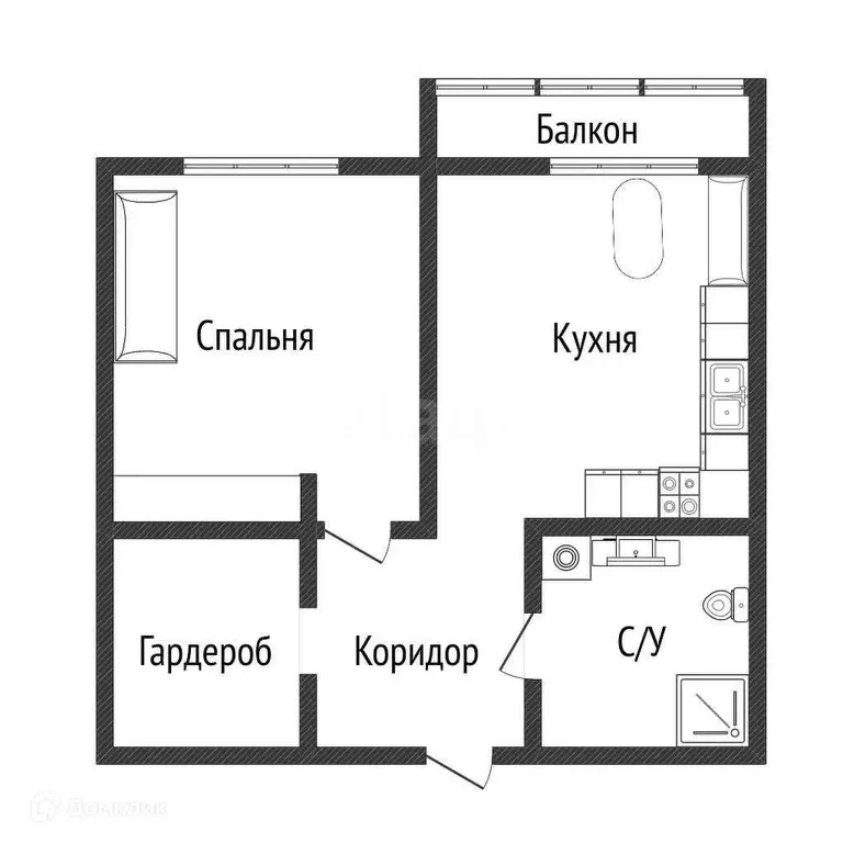 Продаётся 1-к квартира, 35 м - Фото 0