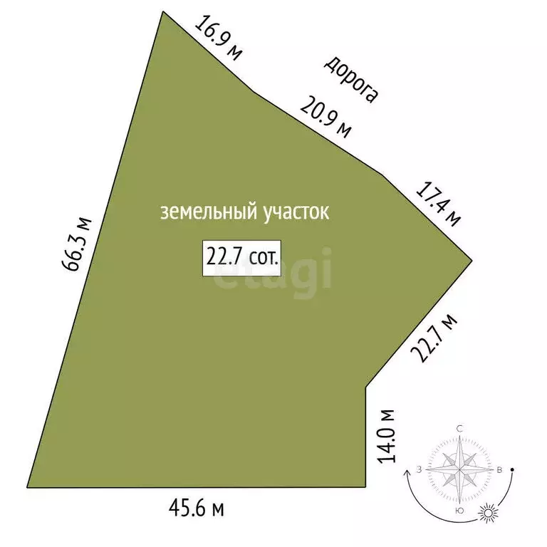 Участок в Тюмень, ДНП Звенящие Кедры Тюмени, Весенняя улица (22.67 м) - Фото 1