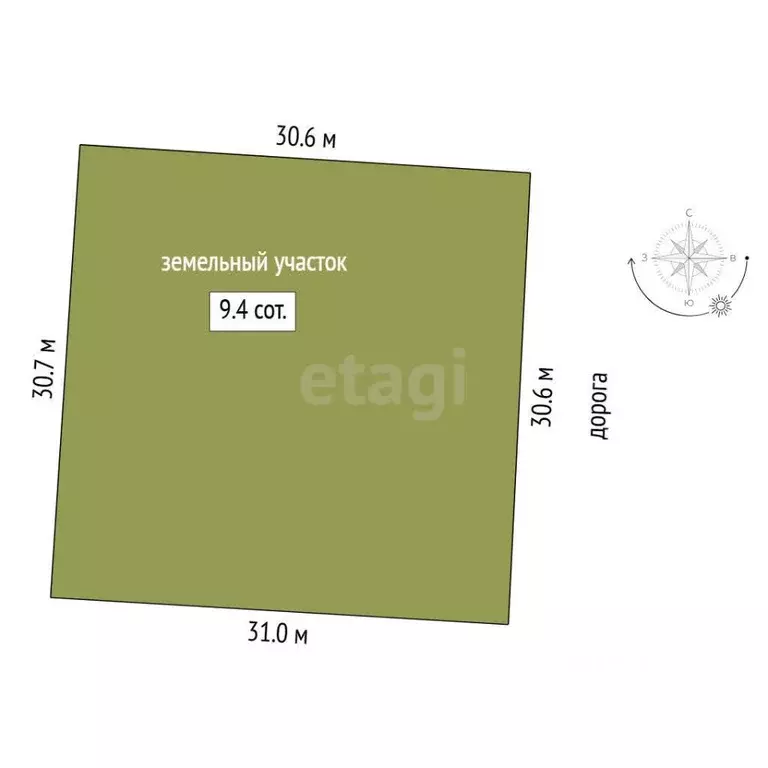 Участок в Тюменская область, Тюмень Большое Царево-2 СНТ,  (9.38 сот.) - Фото 1