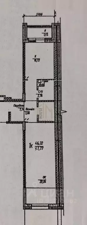 2-к кв. Омская область, Омск Взлетная ул., 13/1 (47.7 м) - Фото 2