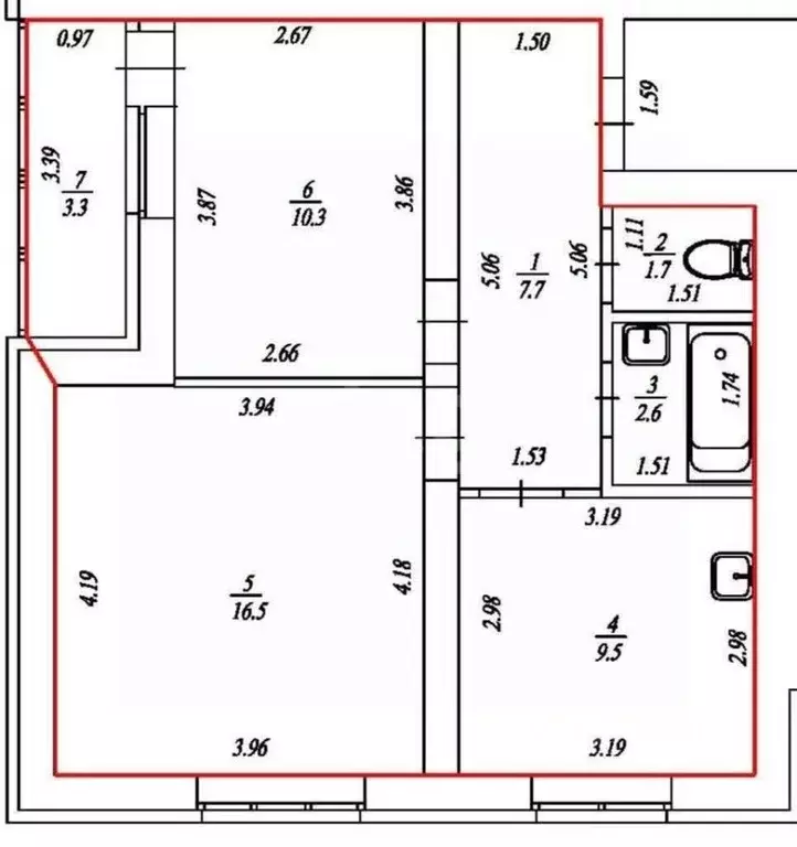 2-к кв. Башкортостан, Уфа ул. Гази Загитова, 11 (50.0 м) - Фото 0