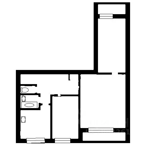 3-к кв. Санкт-Петербург ул. Есенина, 28К1 (58.4 м) - Фото 1