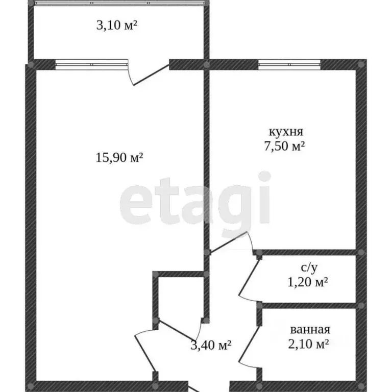 1-к кв. Хабаровский край, Комсомольск-на-Амуре Магистральное ш., 49к3 ... - Фото 1