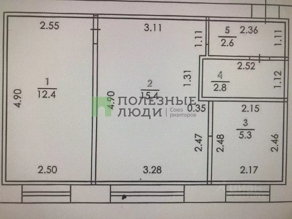 2-к кв. Орловская область, Орел ул. Калинина, 6 (38.5 м) - Фото 2
