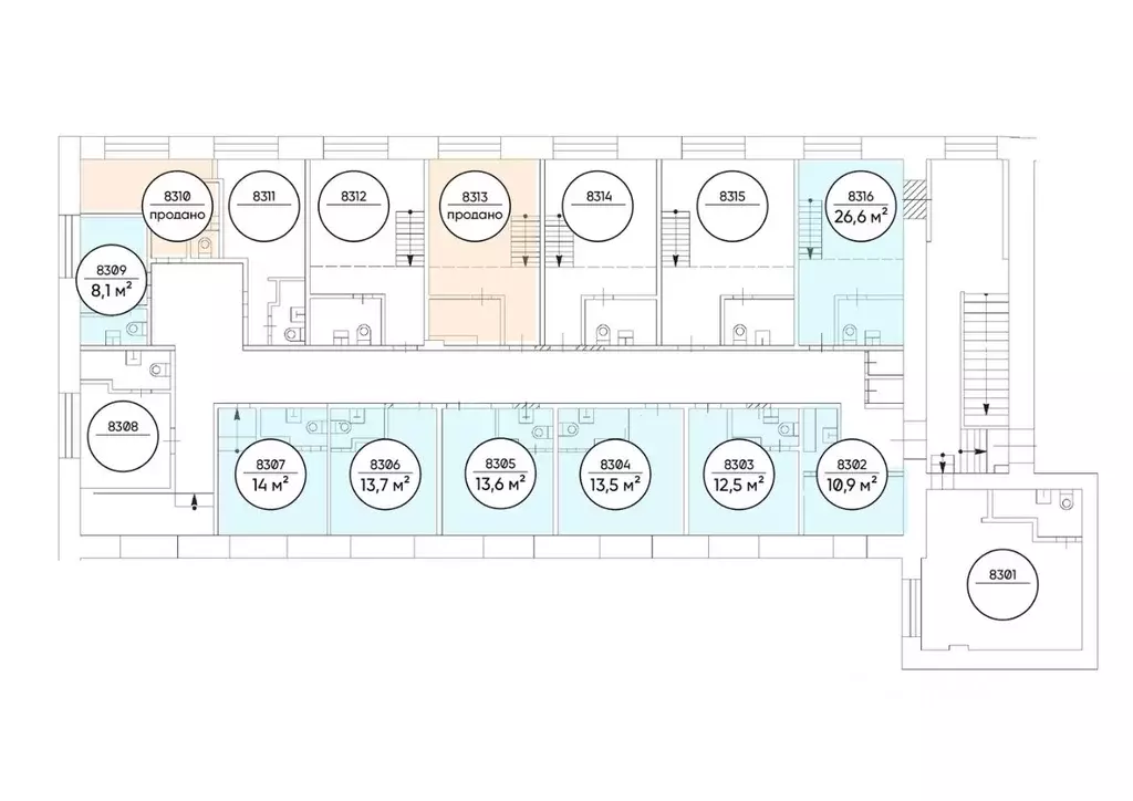 Офис в Москва Холодильный пер., 3к1с2 (27 м) - Фото 2