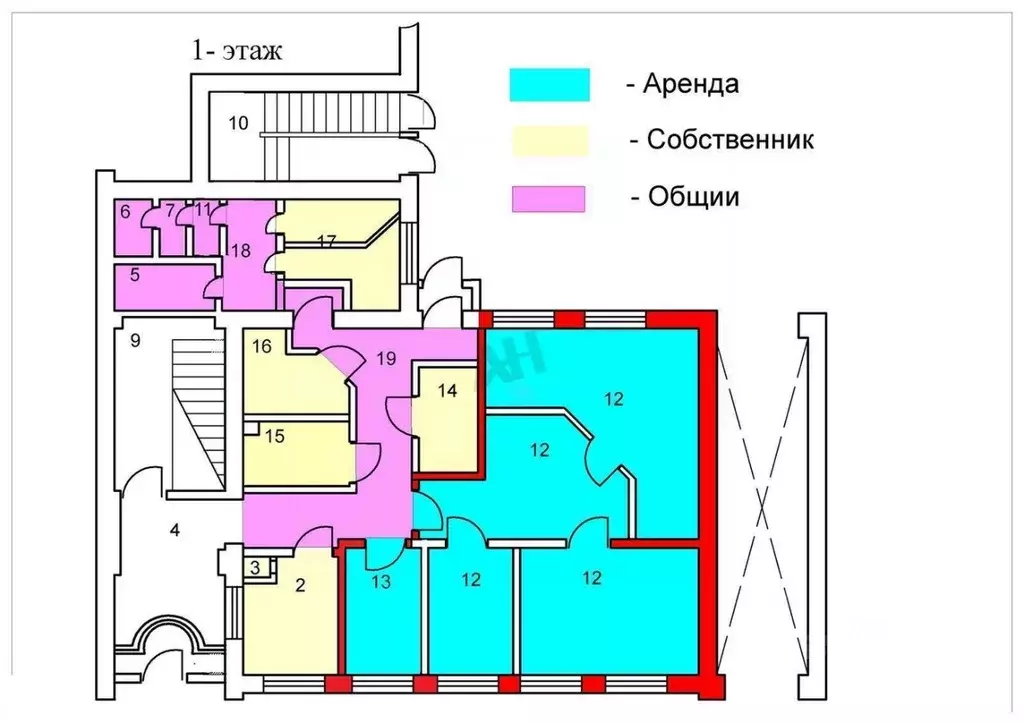 Офис в Москва пер. 1-й Вышеславцев, 6 (103 м) - Фото 2