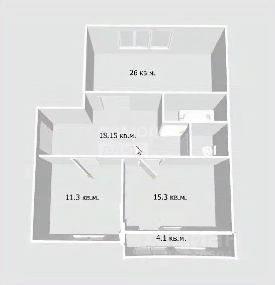 3-к кв. Ульяновская область, Ульяновск ул. Радищева, 3к1 (78.2 м) - Фото 2