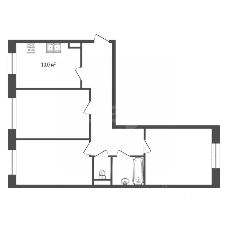 3-к кв. Ямало-Ненецкий АО, Новый Уренгой Строителей мкр, 4 (81.1 м) - Фото 2