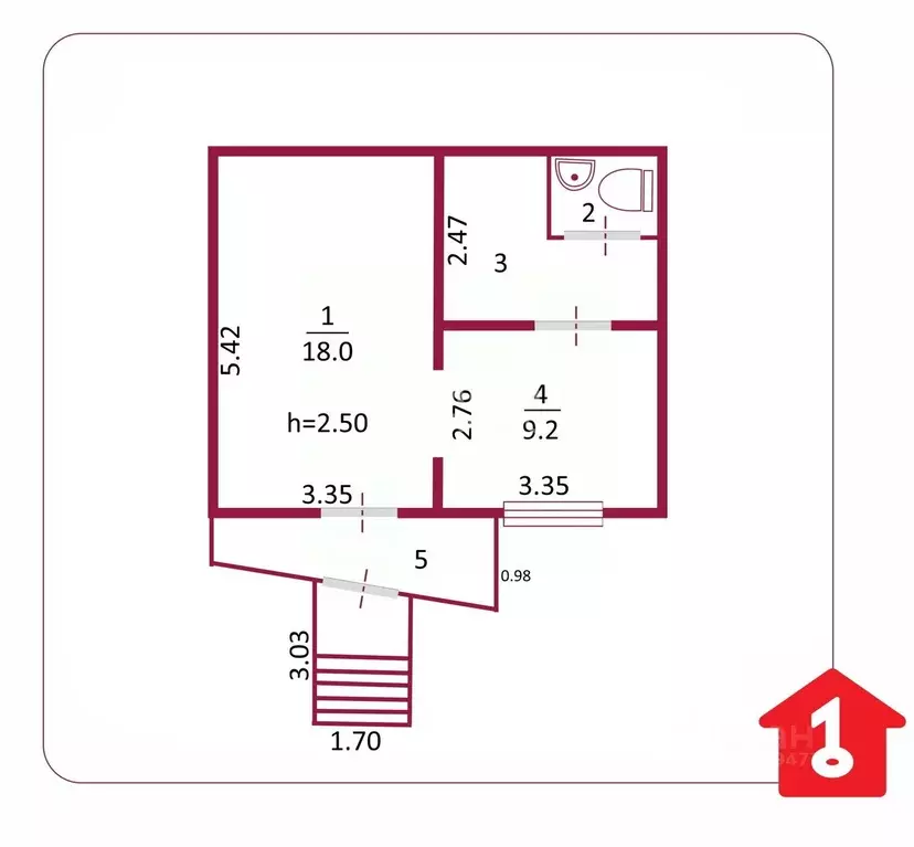 Помещение свободного назначения в Омская область, Омск ул. Дианова, 24 ... - Фото 2