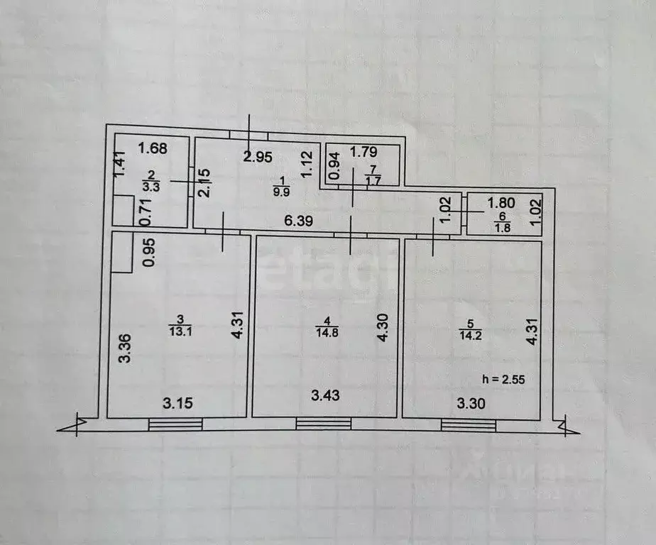 2-к кв. Татарстан, Пестречинский район, Богородское с/пос, д. Куюки, ... - Фото 2