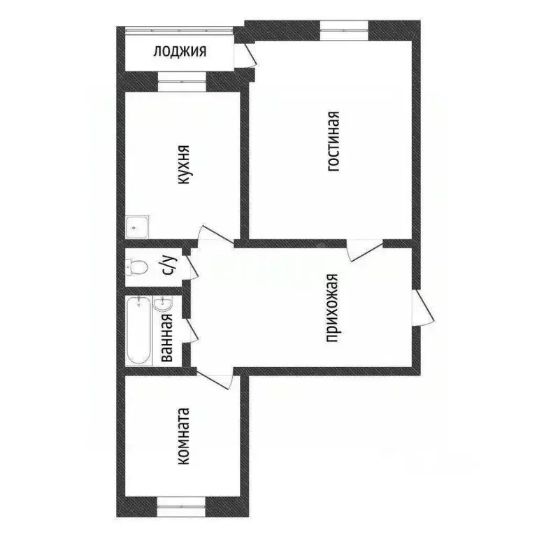 2-к кв. Курганская область, Курган ул. Котовского, 87 (47.0 м) - Фото 2