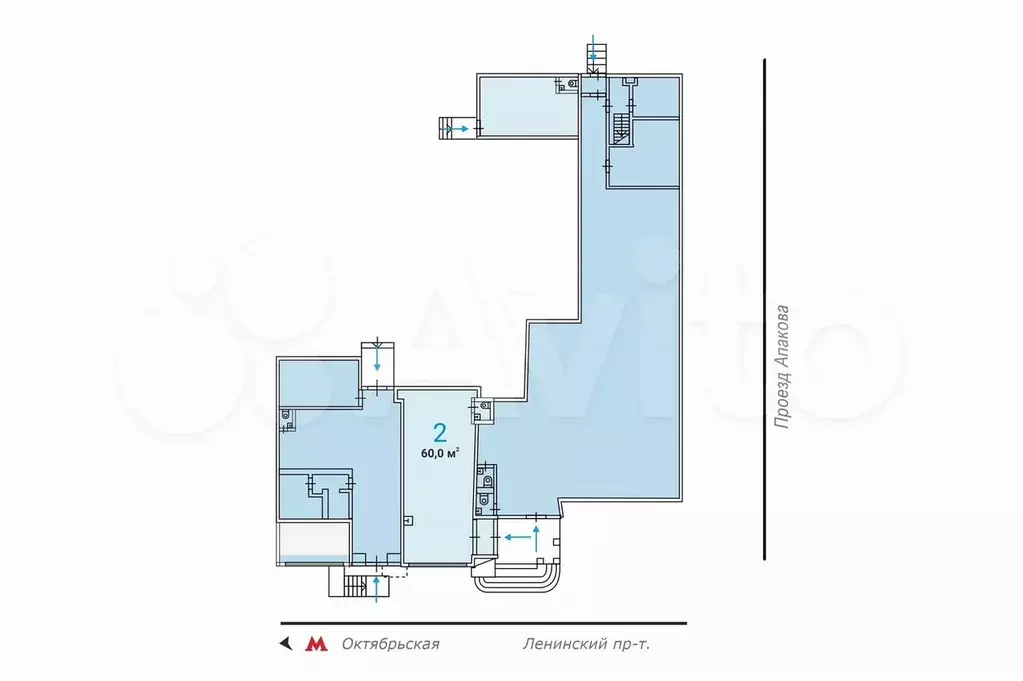 Продажа Торгового помещения - 60,0 м - Фото 1