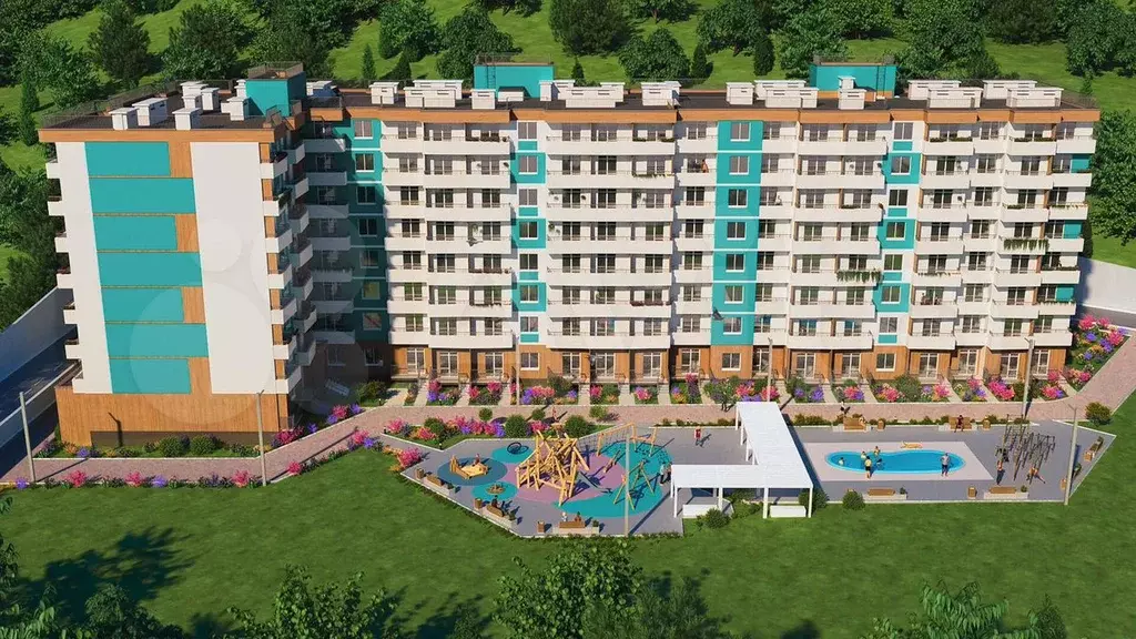 Апартаменты-студия, 34,8 м, 5/8 эт. - Фото 0