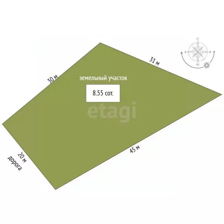 Участок в Саха (Якутия), Якутск ул. Валерия Керемясова (8.5 сот.) - Фото 2