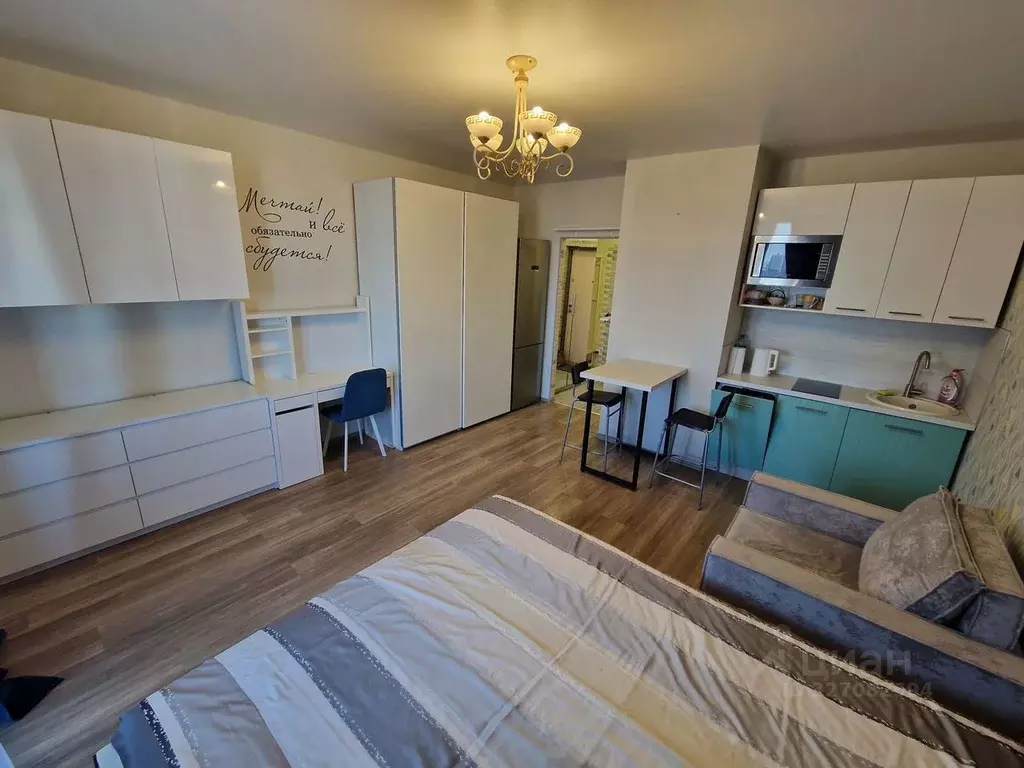 Студия Санкт-Петербург ул. Обручевых, 5 (28.0 м) - Фото 1