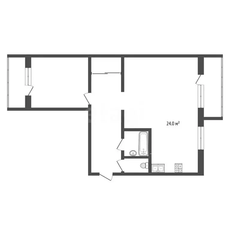2-комнатная квартира: Тюмень, Вересковая улица, 17к1 (50.5 м) - Фото 1