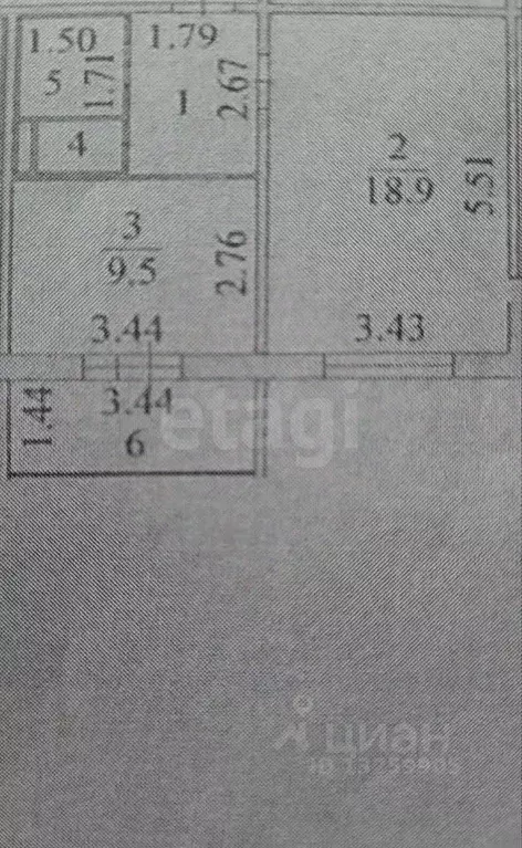 1-к кв. Липецкая область, Липецк ул. С.М. Шерстобитова, 6 (37.0 м) - Фото 2