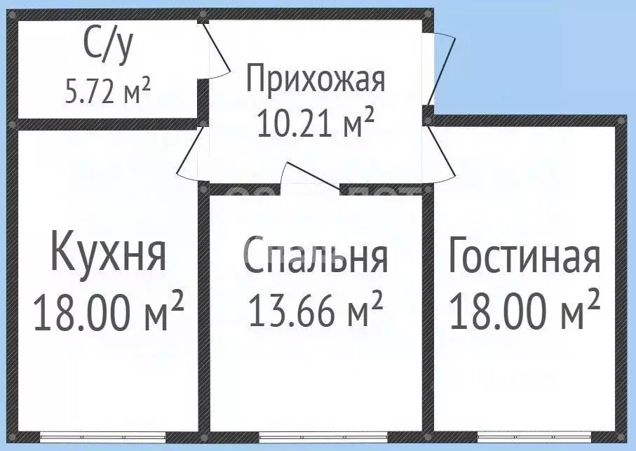 2-к кв. Дагестан, Махачкала Научный Городок мкр, проезд 2-й Горский, ... - Фото 1