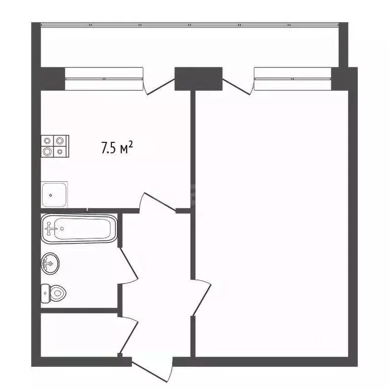 1-к кв. Тамбовская область, Мичуринский муниципальный округ, пос. ... - Фото 2