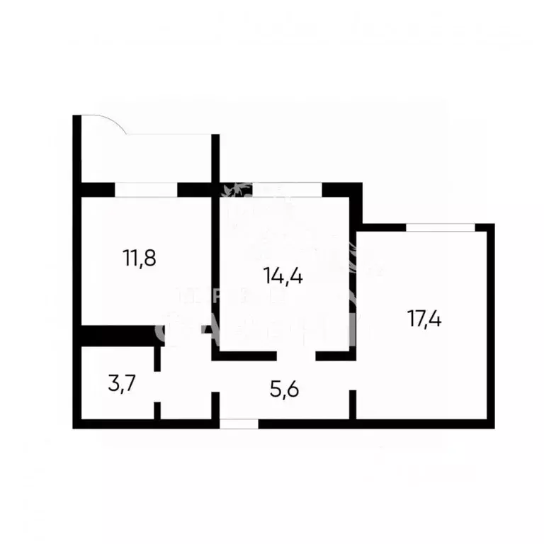 2-к кв. Оренбургская область, Оренбург ул. Гаранькина, 25 (56.3 м) - Фото 1