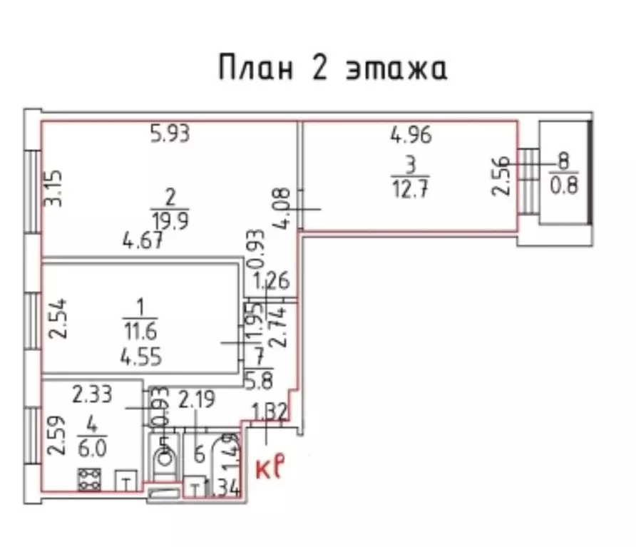3-к кв. Москва Анадырский проезд, 47К1 (58.8 м) - Фото 2