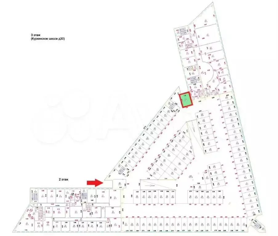 Машиноместо, 22 м - Фото 1
