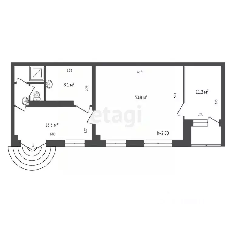 Офис в Красноярский край, Красноярск ул. Горького, 34 (71 м) - Фото 2