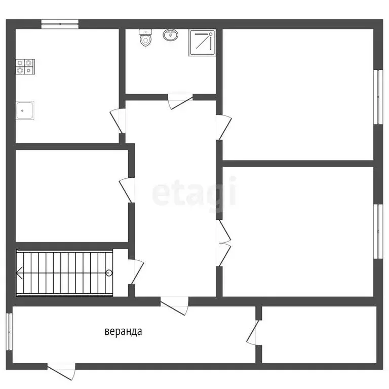 3-комнатная квартира: Заводоуковск, улица Королёва, 10 (56 м) - Фото 1
