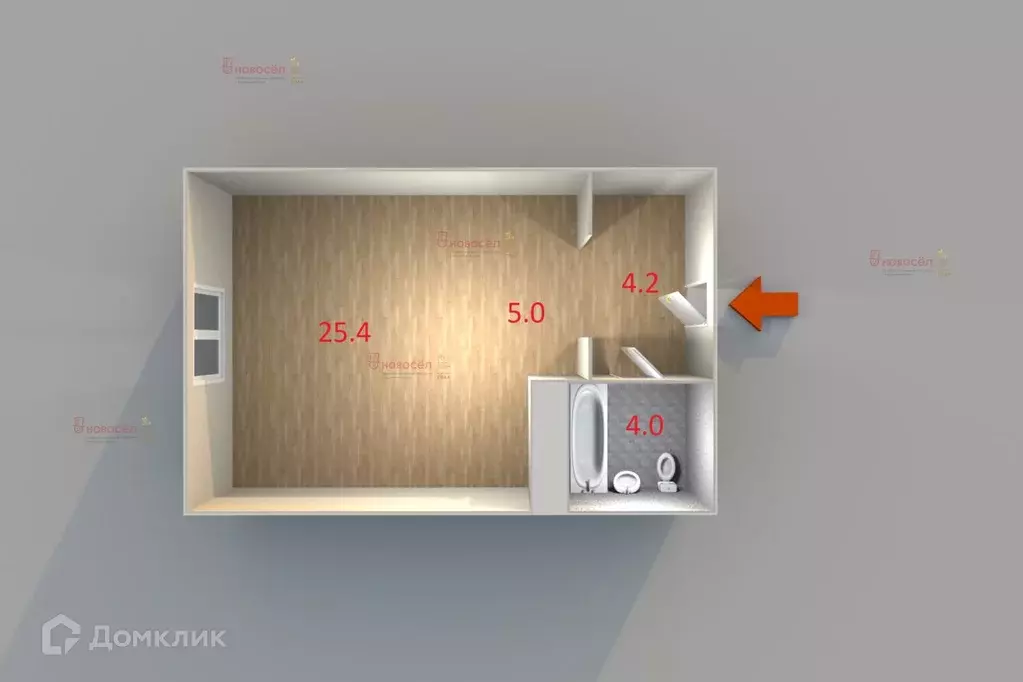 Продаётся 1-к квартира, 40.1 м - Фото 1
