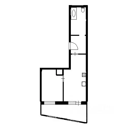 1-к кв. Ленинградская область, Мурино Всеволожский район, ул. ... - Фото 2