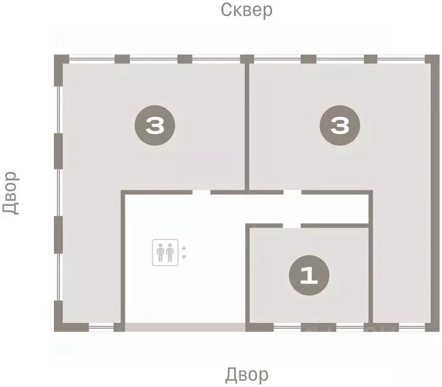 3-к кв. Новосибирская область, Новосибирск Европейский Берег мкр,  ... - Фото 0