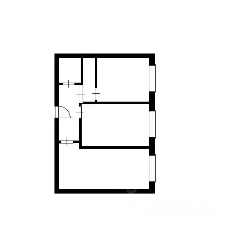 2-к кв. Москва Мукомольный проезд, 2 (53.0 м) - Фото 2