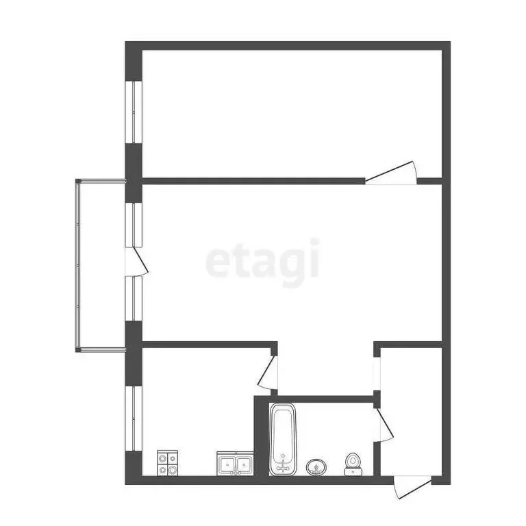 2-комнатная квартира: Саранск, проспект 50 лет Октября, 15 (45.7 м) - Фото 1
