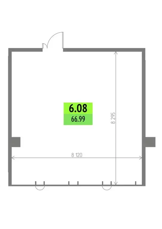 Офис (66.99 м) - Фото 2