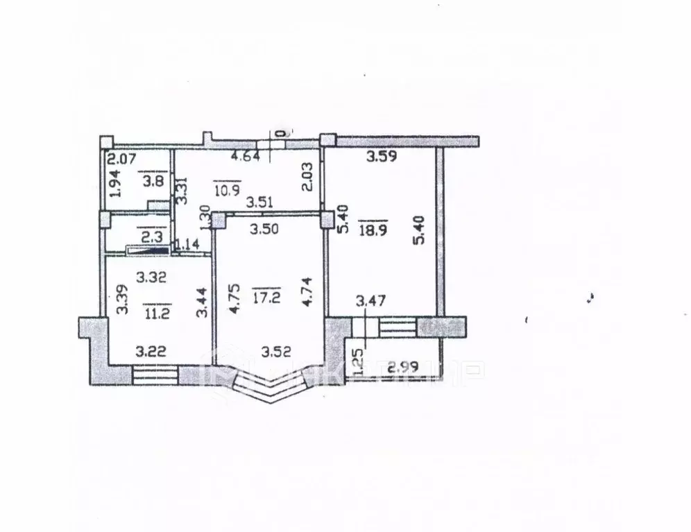2-к кв. Орловская область, Орел Комсомольская ул., 263 (64.3 м) - Фото 2